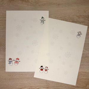 Snowmen Fun paper & envelopes
