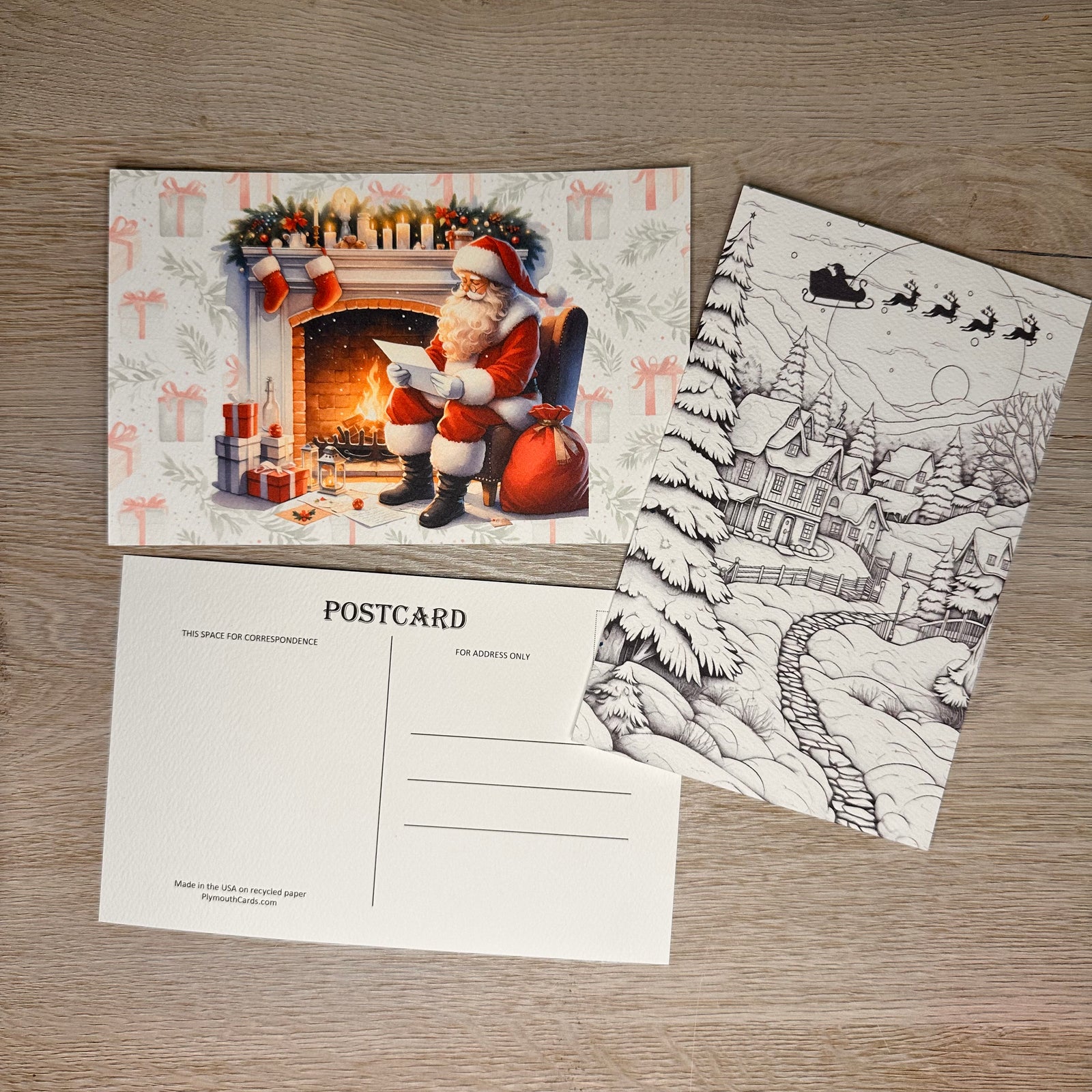 Santa postcards