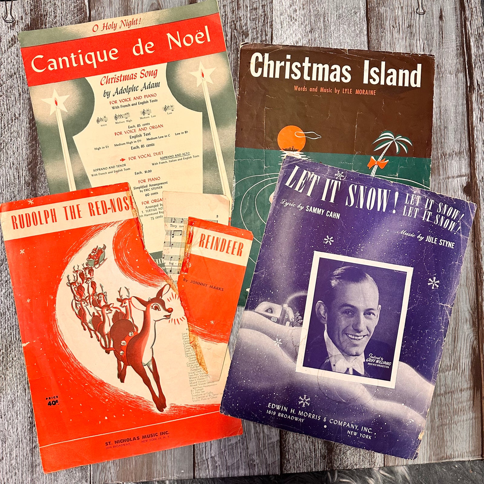 Christmas sheet music pamphlets - Bundle A