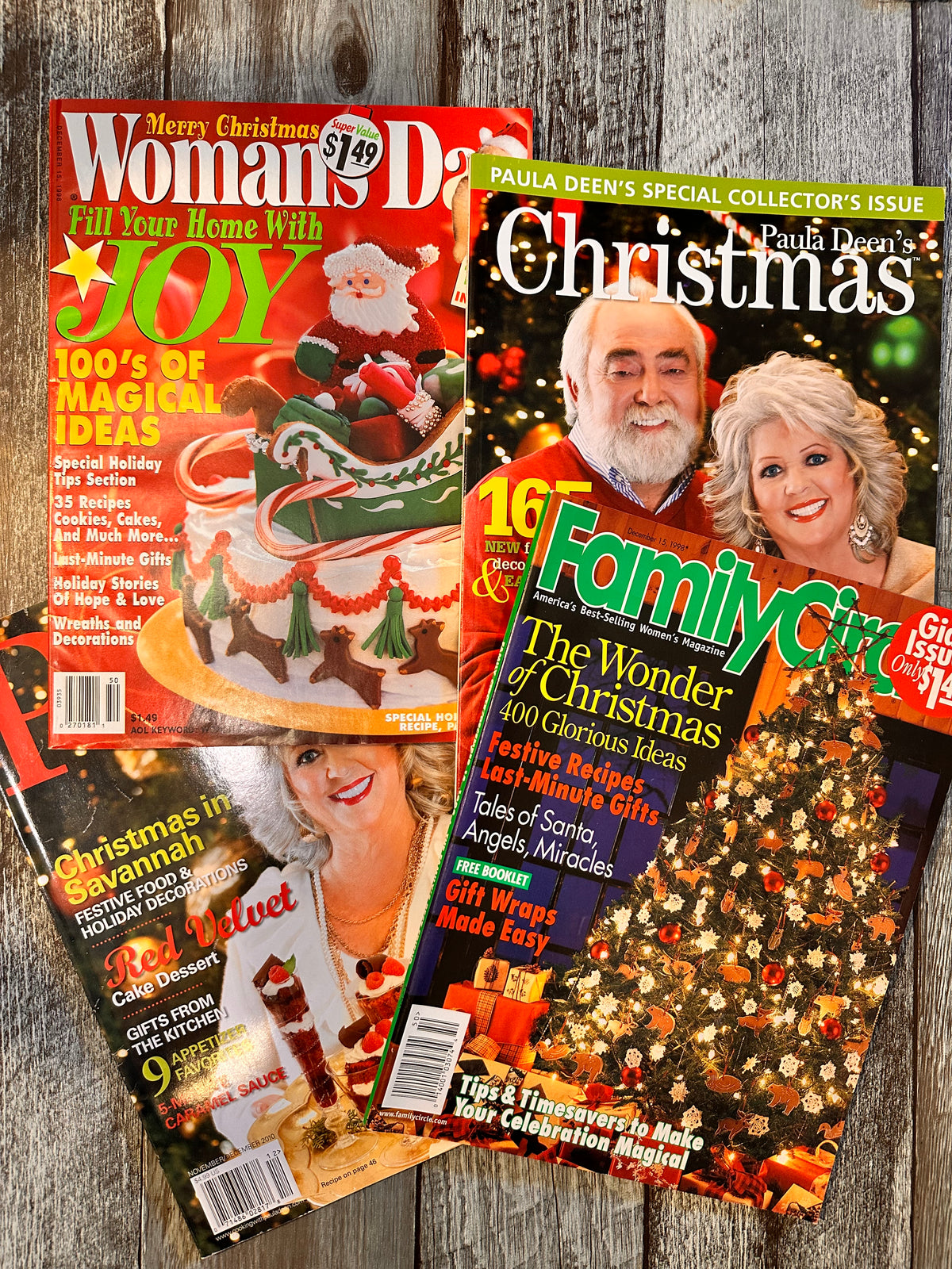Sets of Christmas magazines