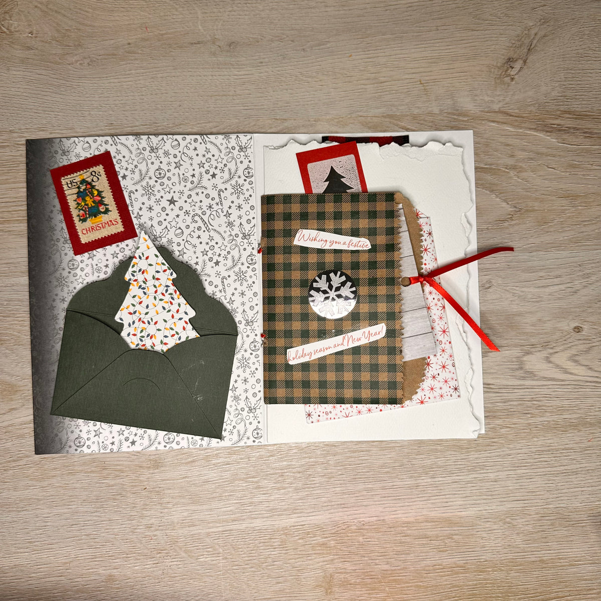 Santa Sleigh Mini Journal card kit