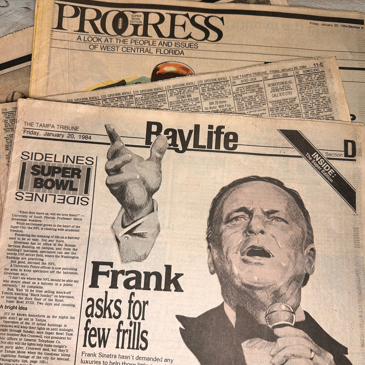 Newspaper sections - 6 pages