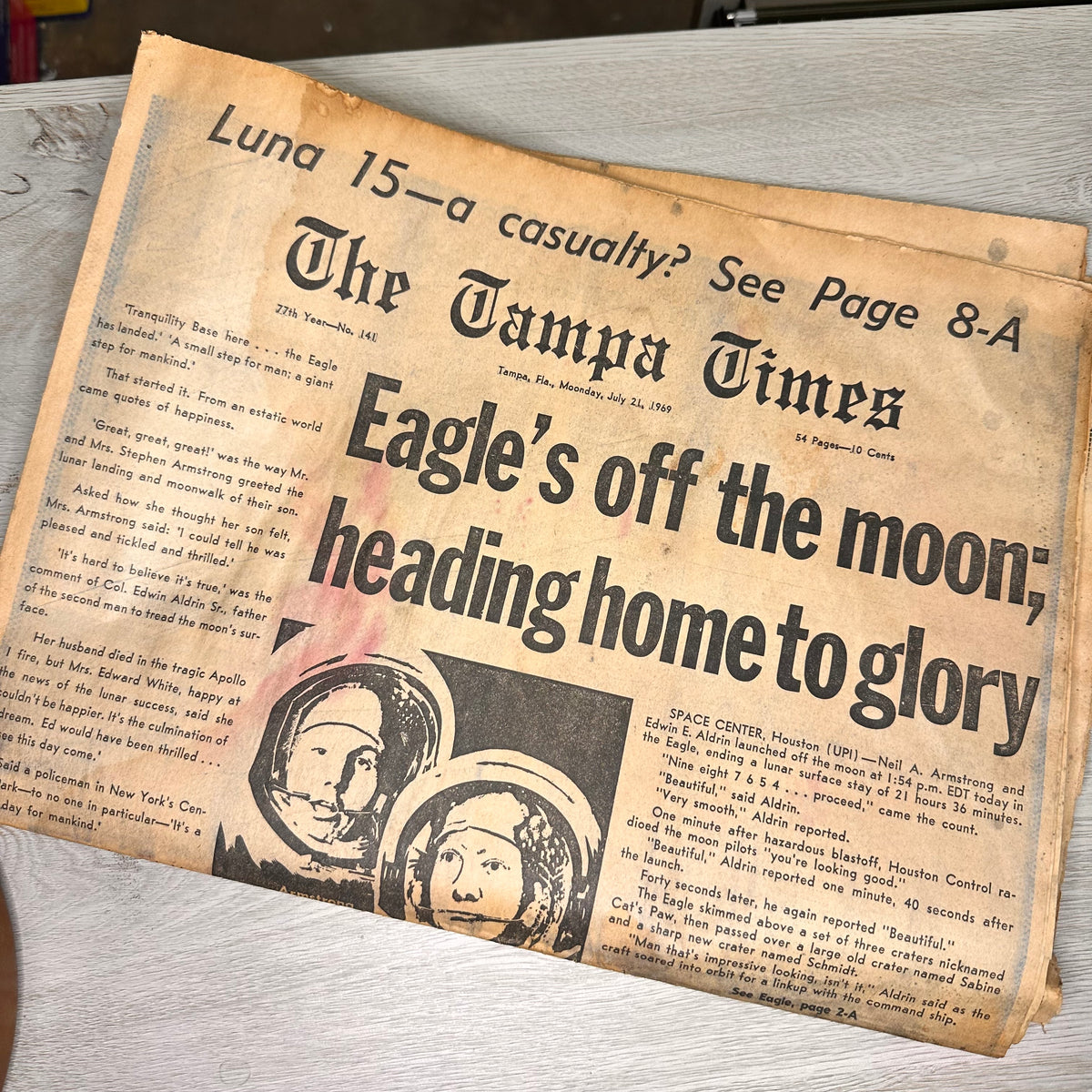 Newspaper sections - 8 pages