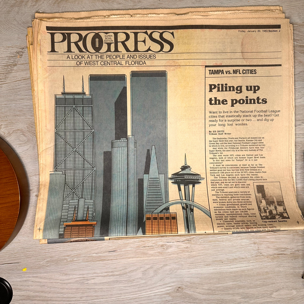 Newspaper sections - 4 pages