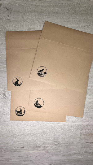 Woodland stationery kit