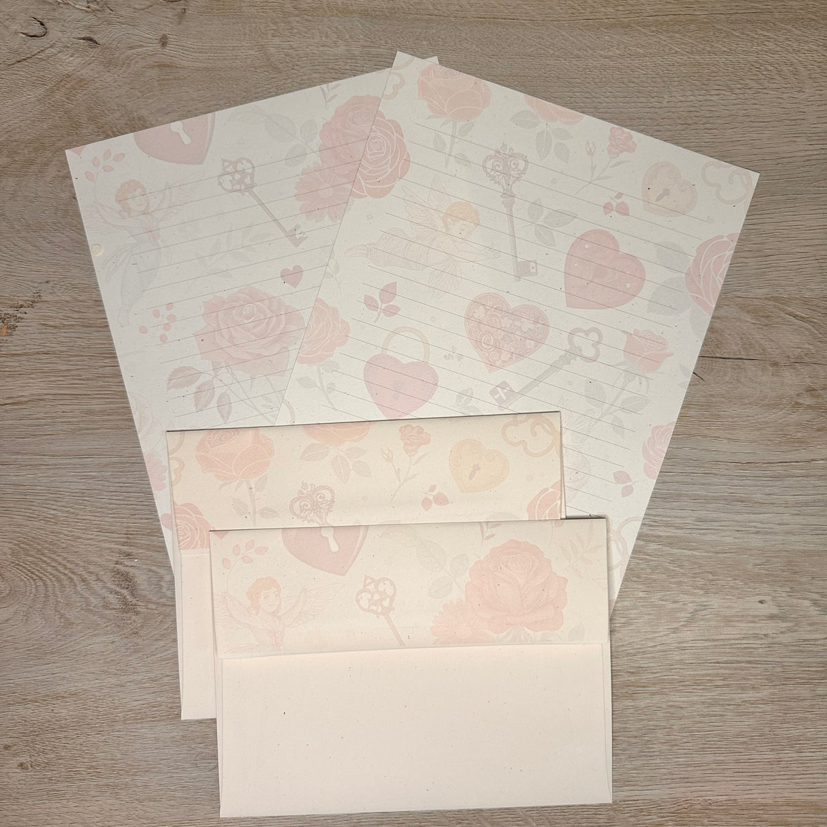 Whispering Roses paper & envelopes