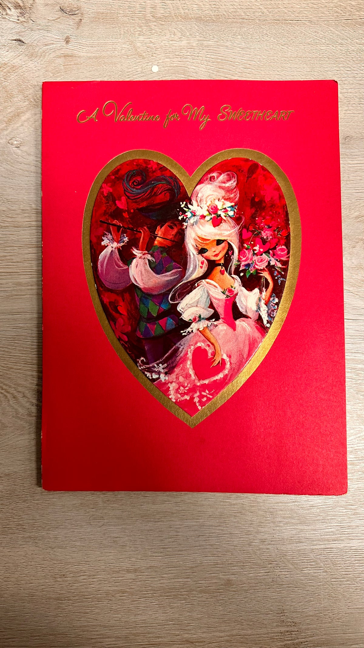 Large Valentine cards - used