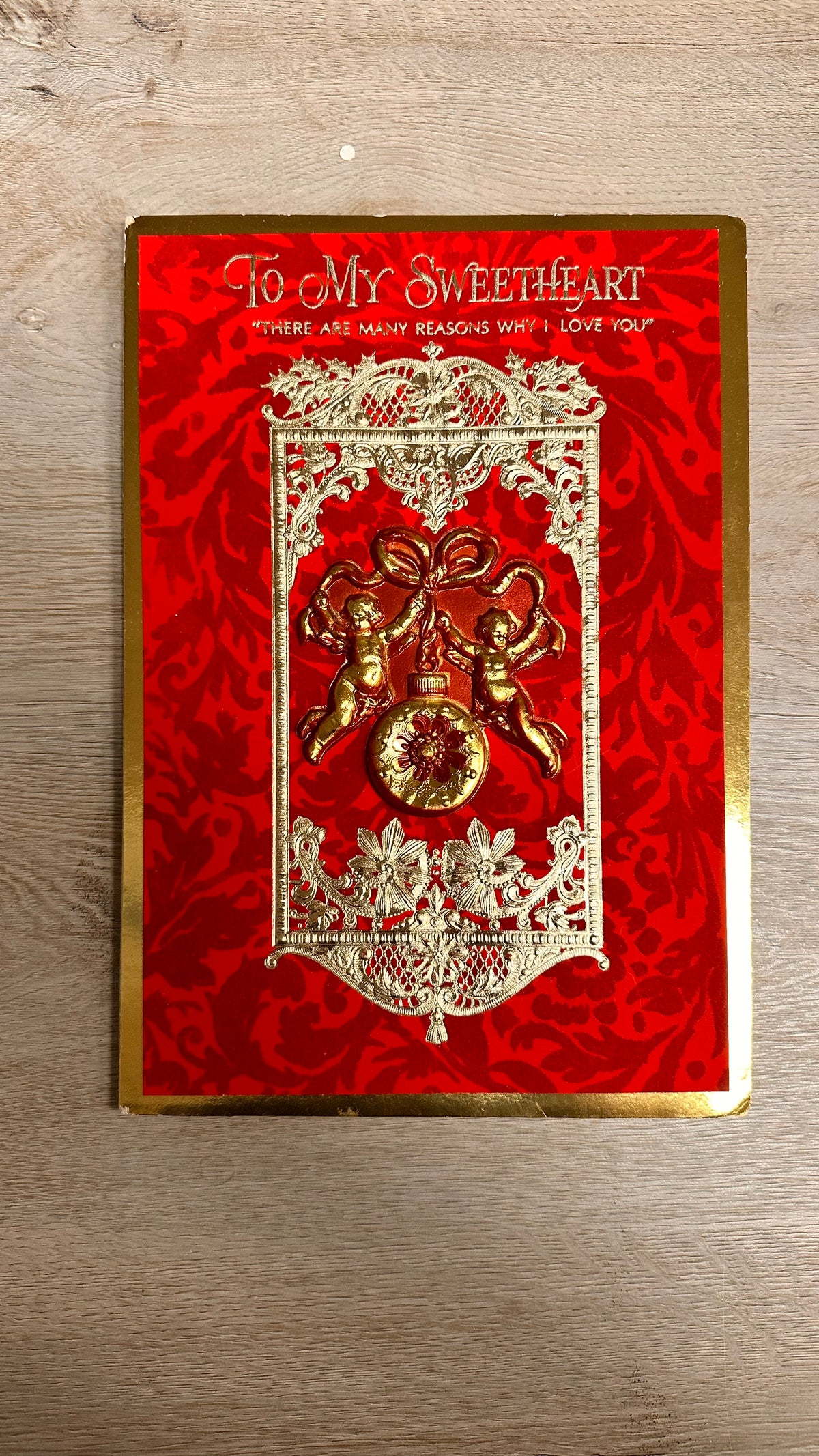 Large Valentine cards - used