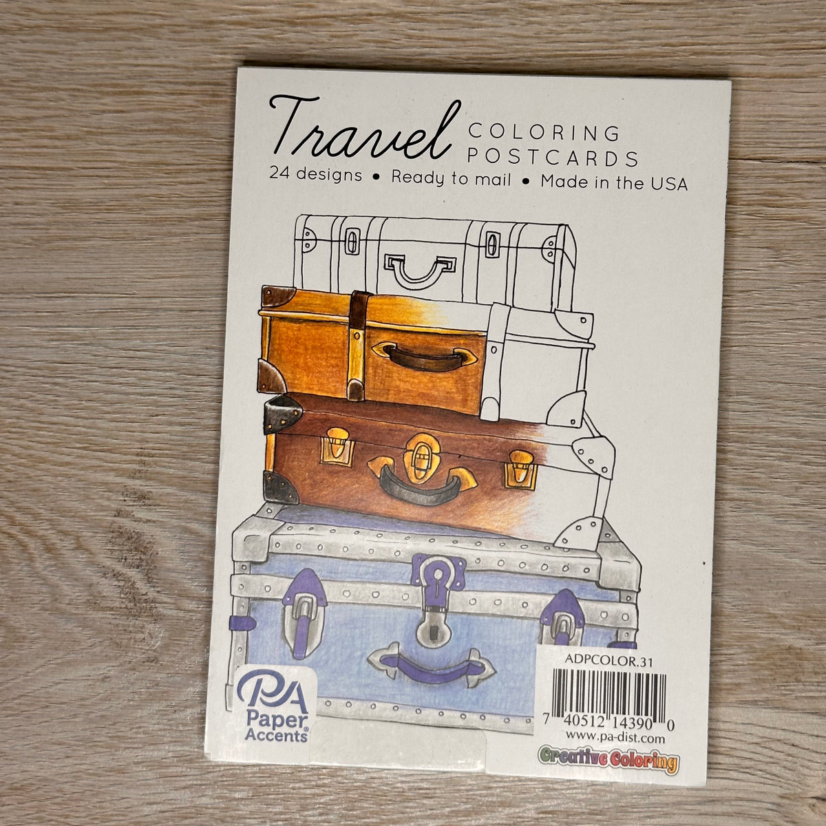 Postcard coloring books - 24 pages