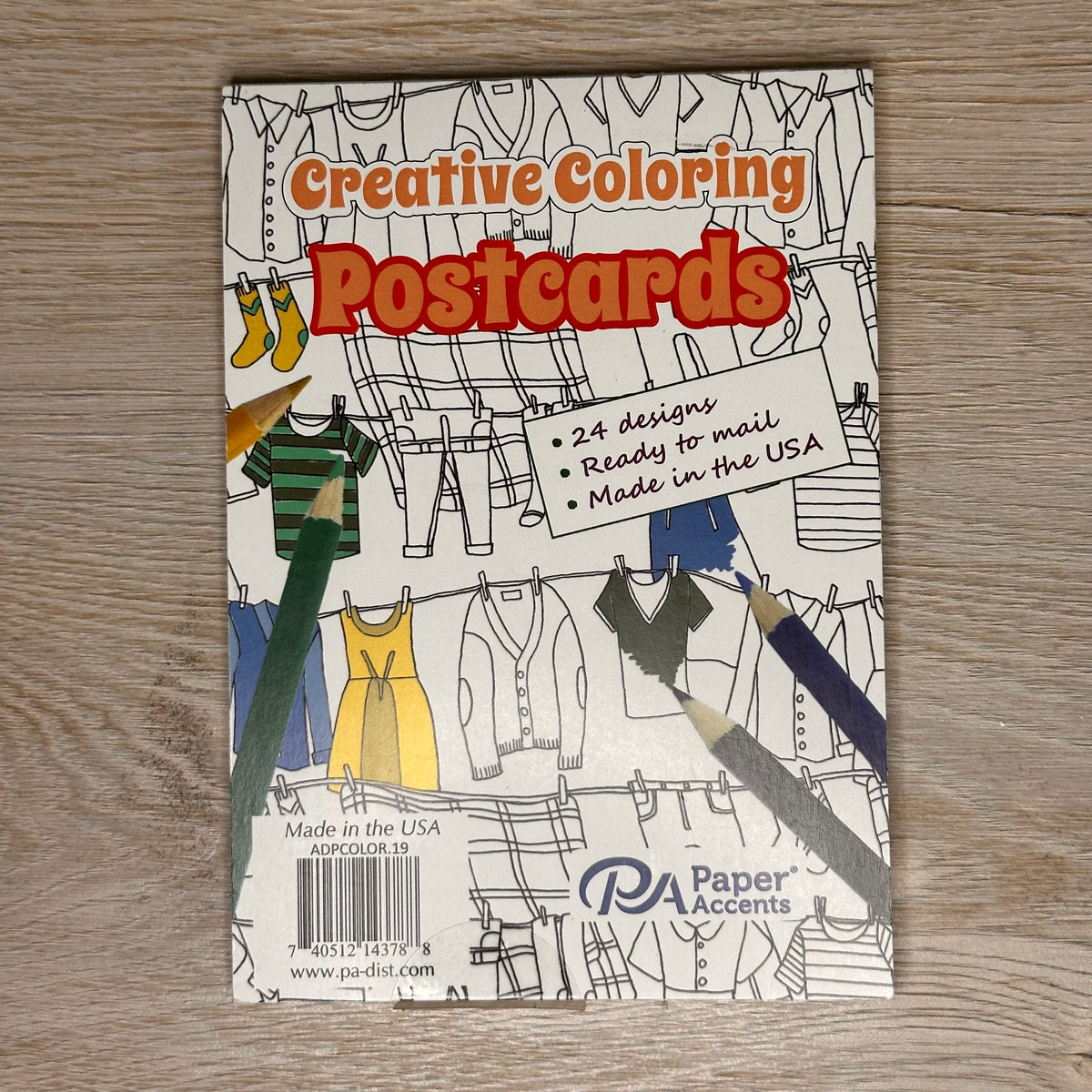 Postcard coloring books - 24 pages