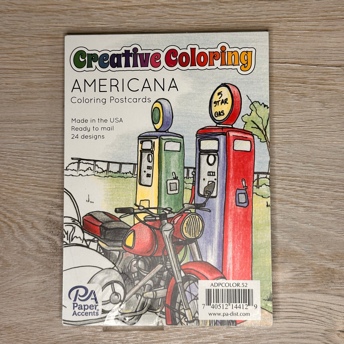 Postcard coloring books - 24 pages