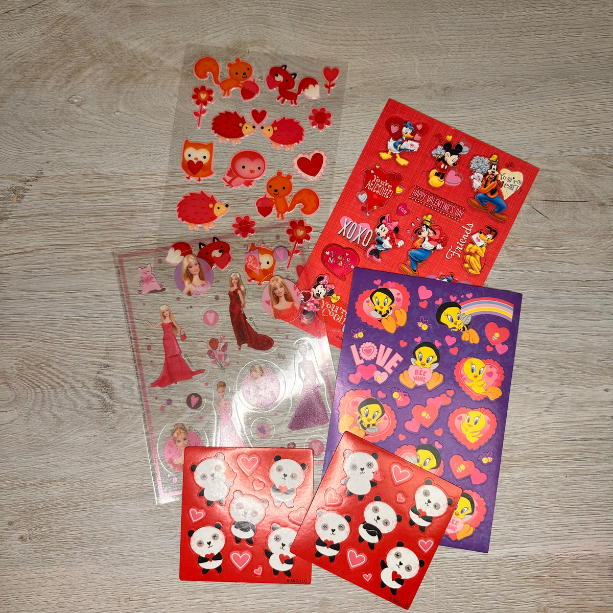 Valentine sticker mystery bags - juvenile