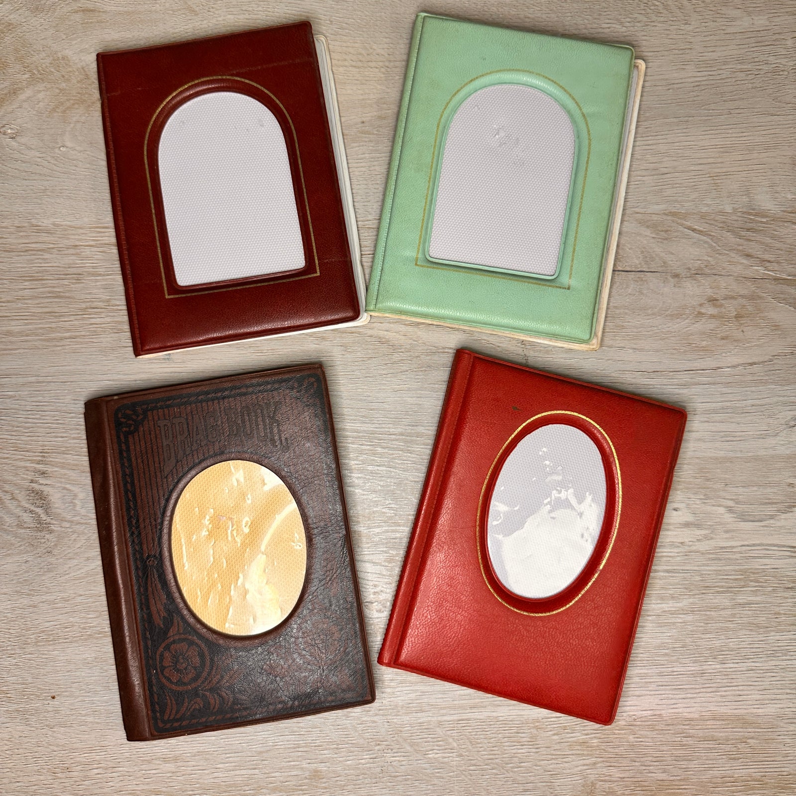 Mini photo albums - set of 4