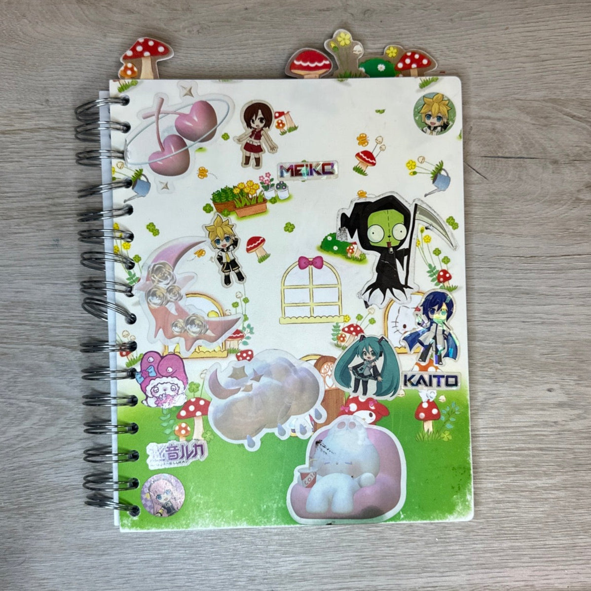 Hello Kitty and Friends Mushroom Tab Journal
