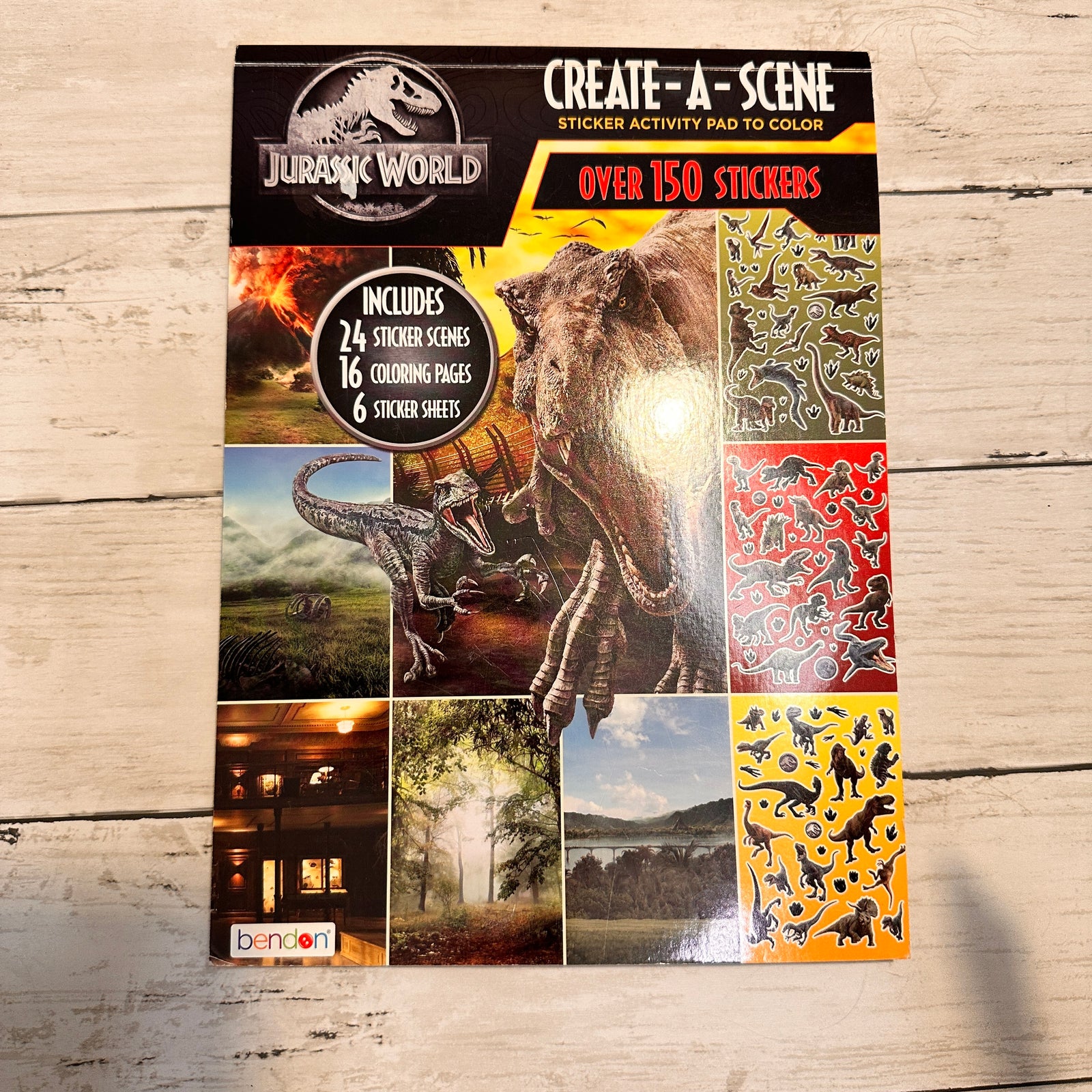 Jurassic World Create-a-Scene sticker activity pad