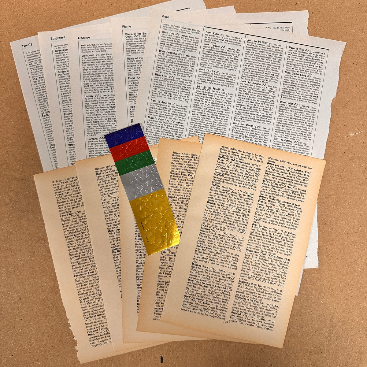 Movie Theater Junk Journal Scrapbook kit - March 2025