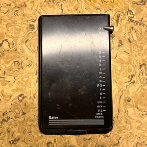 Bates Address/Phone Book Metal Case - Black