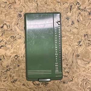 Bates Address/Phone Book Metal Case - Avocado