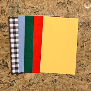 Cardstock Paper Packs - Coordinated Sets - 3 9/16" x 5 9/16"
