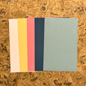 Cardstock Paper Packs - Coordinated Sets - 3 9/16" x 5 9/16"