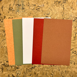 Cardstock Paper Packs - Coordinated Sets - 3 9/16" x 5 9/16"