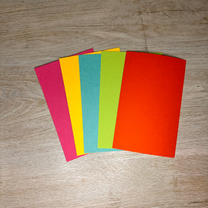 Cardstock Paper Packs - Coordinated Sets - 3 9/16" x 5 9/16"