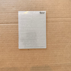 Embossing Folders - Used - Darice