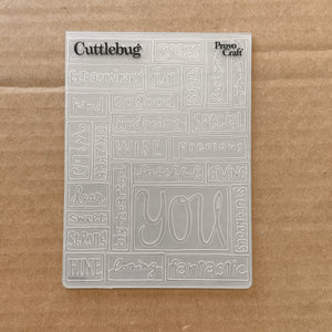 Embossing Folders - Used - Cuttlebug Provo Craft