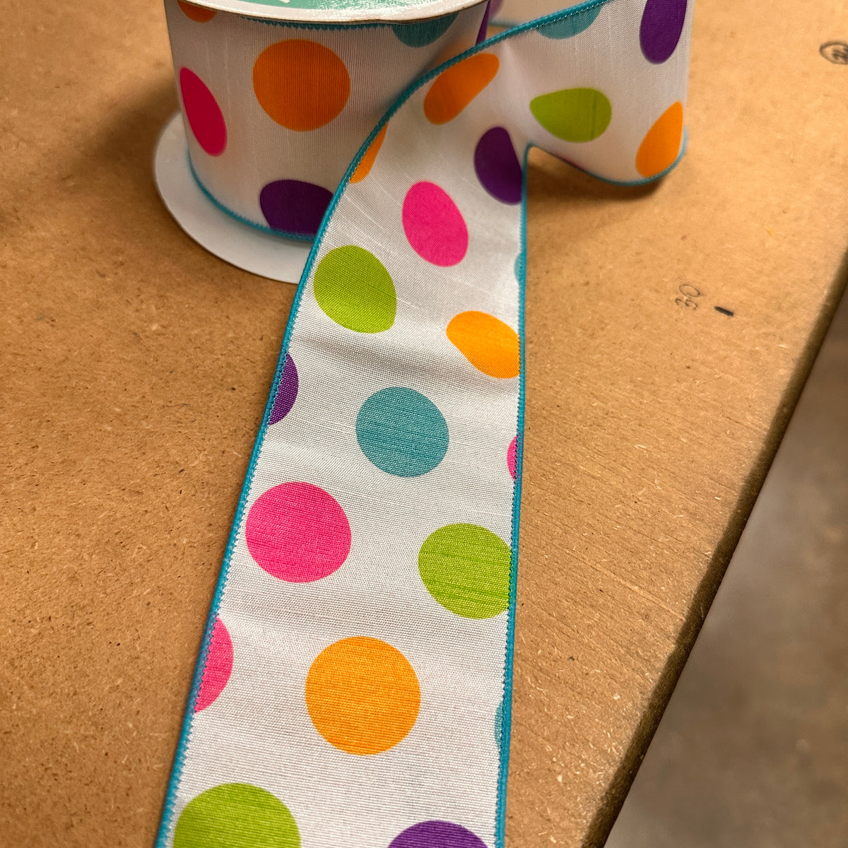 Bright Dots ribbon - by the yard
