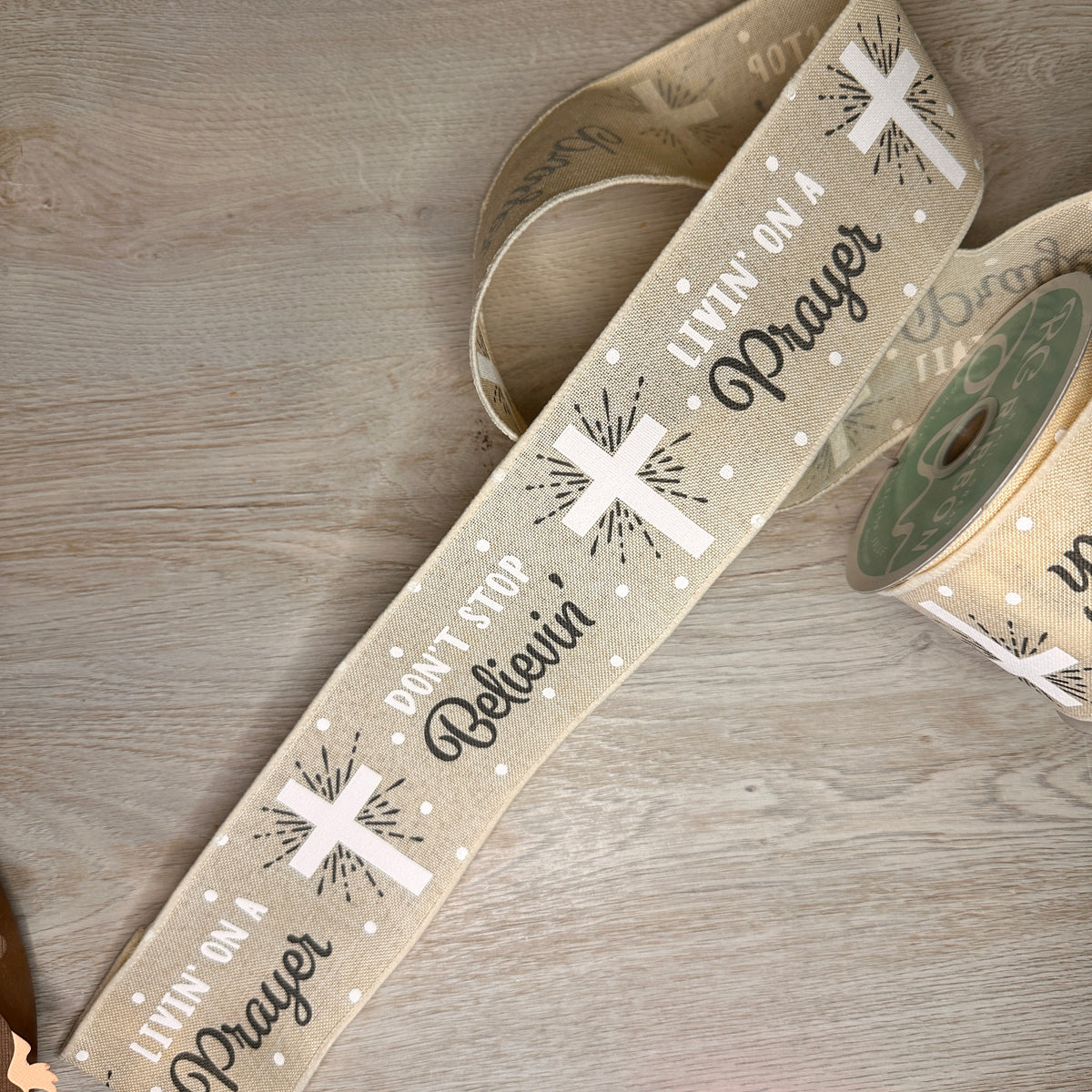 Don't Stop Believin' ribbon - by the yard