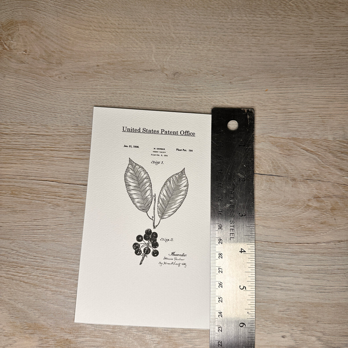 Fruit patent postcards