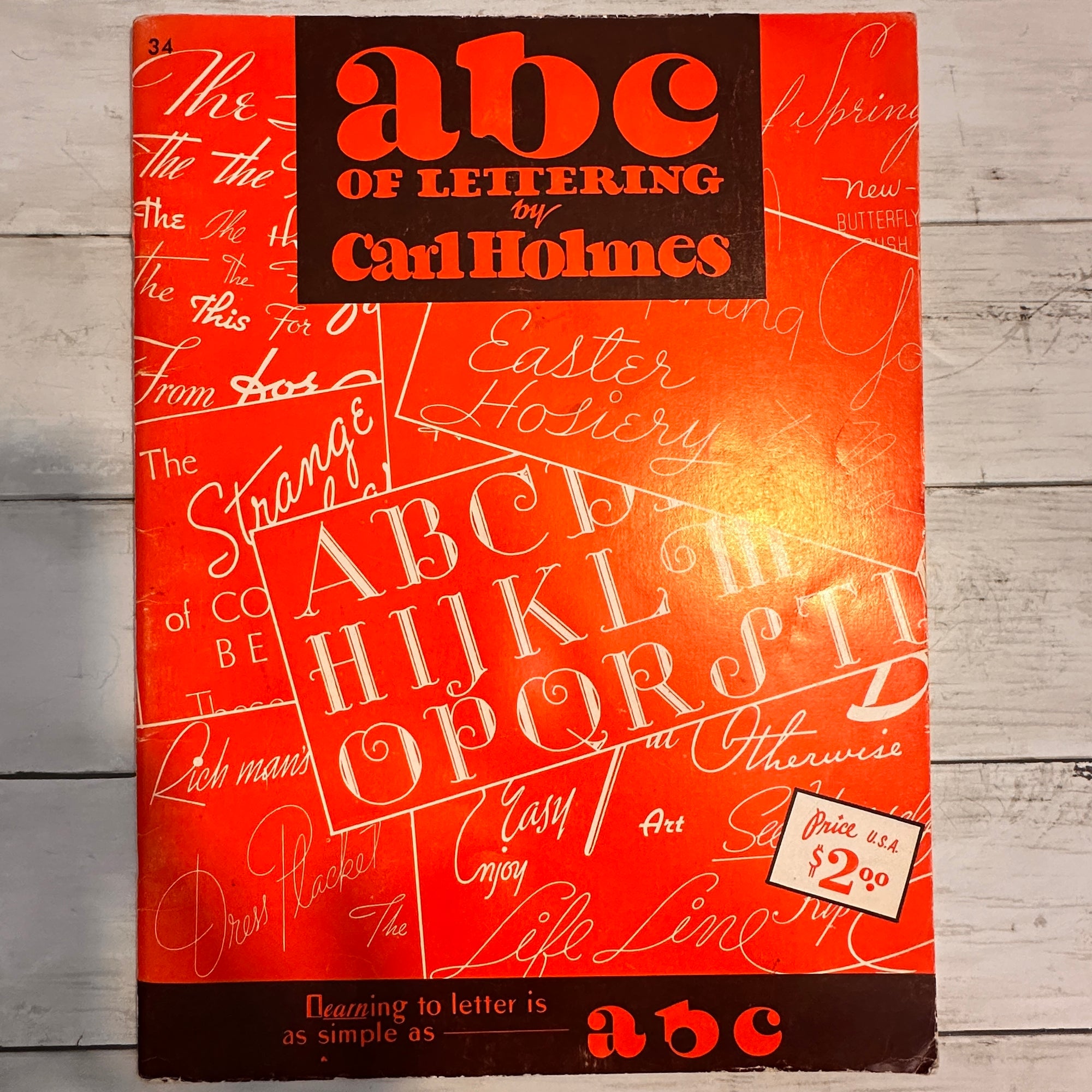 ABC of Lettering by Carl Holmes
