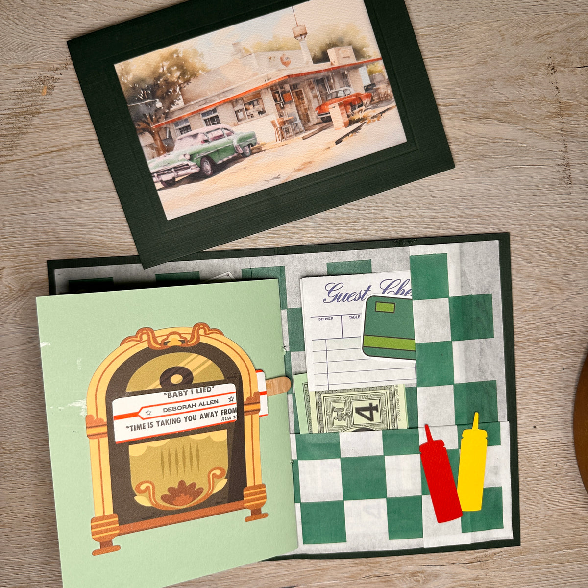 Green Diner Mini Journal card kit - April 14th ONLY