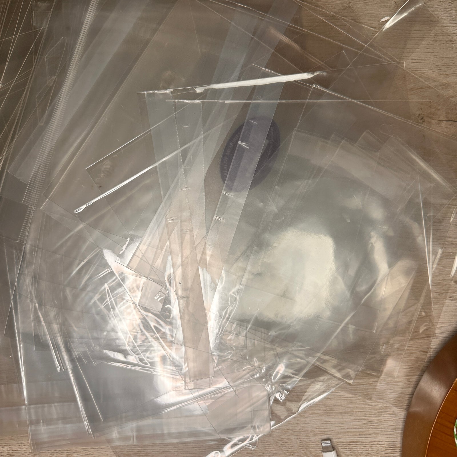 100 assorted clear bags