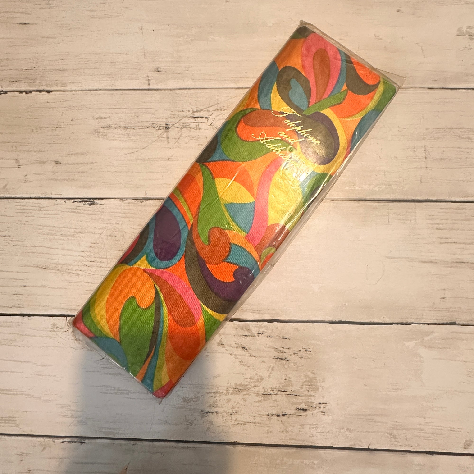 1960s Fabric Telephone Address book