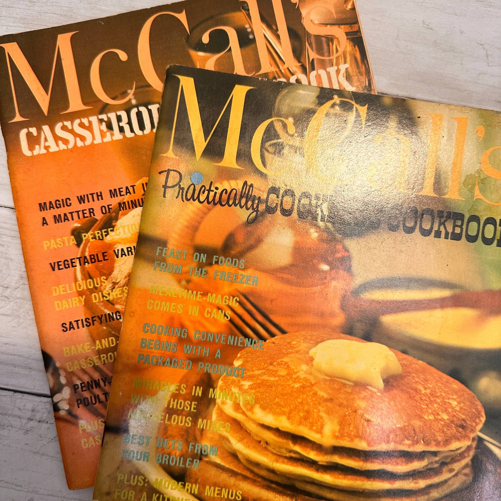 McCall's softcover cookbooks - 1960s-1970s