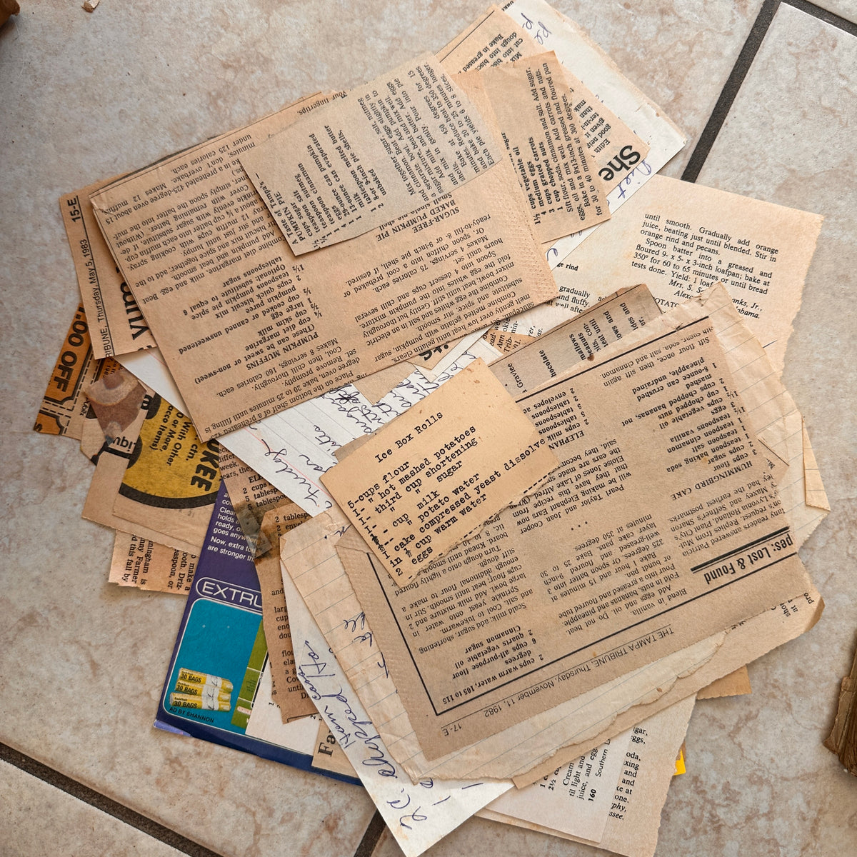 Recipe binder and tabs