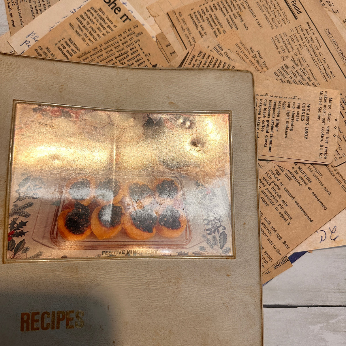 Recipe binder and tabs