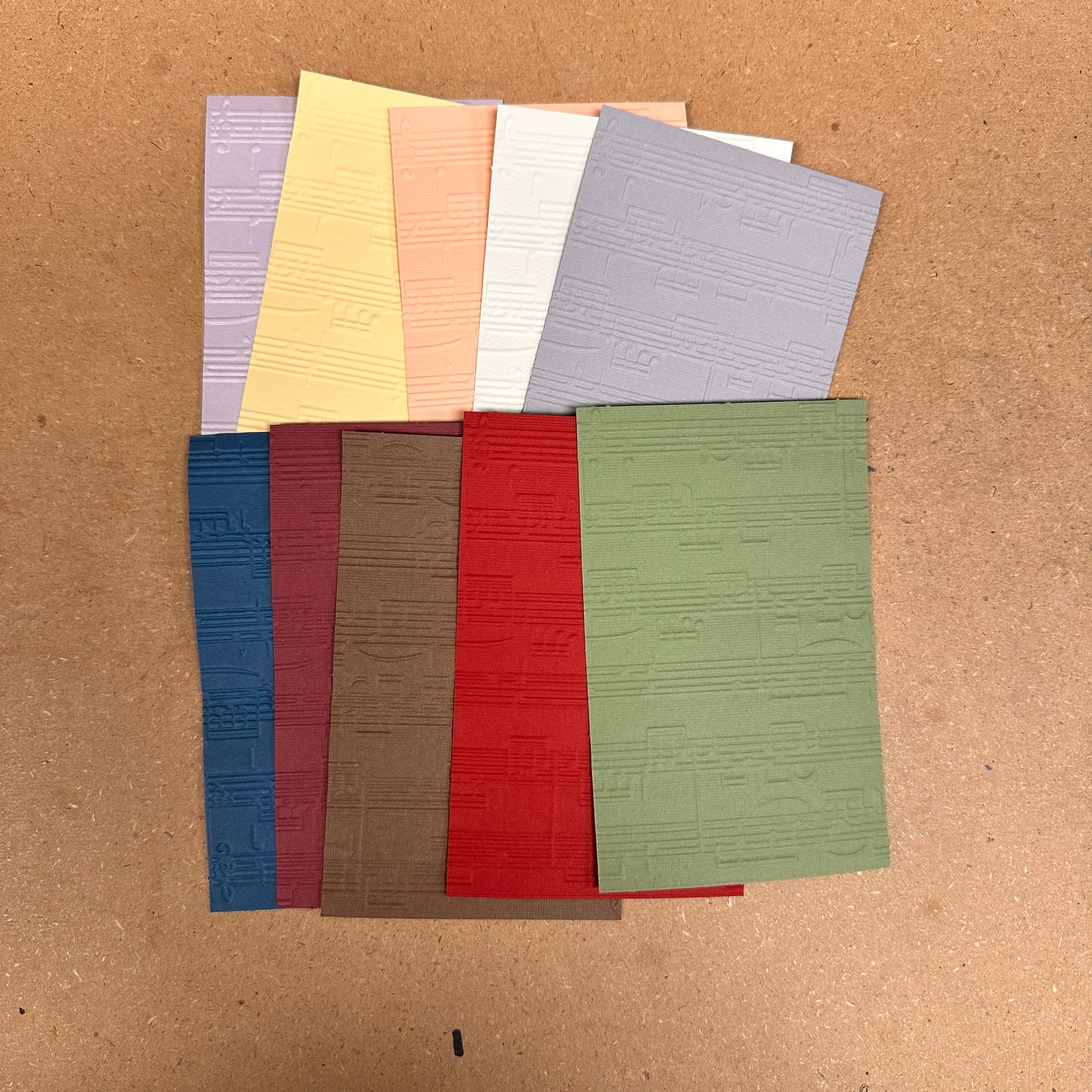 Embossed Sheet Music - 10 pack (3 9/16 x 5 9/16)