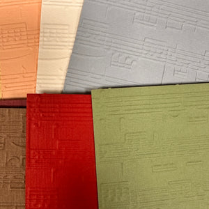 Embossed Sheet Music - 10 pack (3 9/16 x 5 9/16)