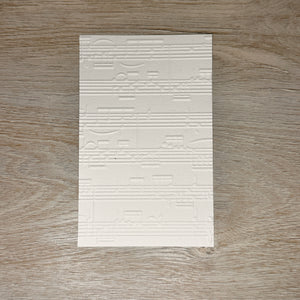Embossed Sheet Music - 10 pack (3 9/16 x 5 9/16)