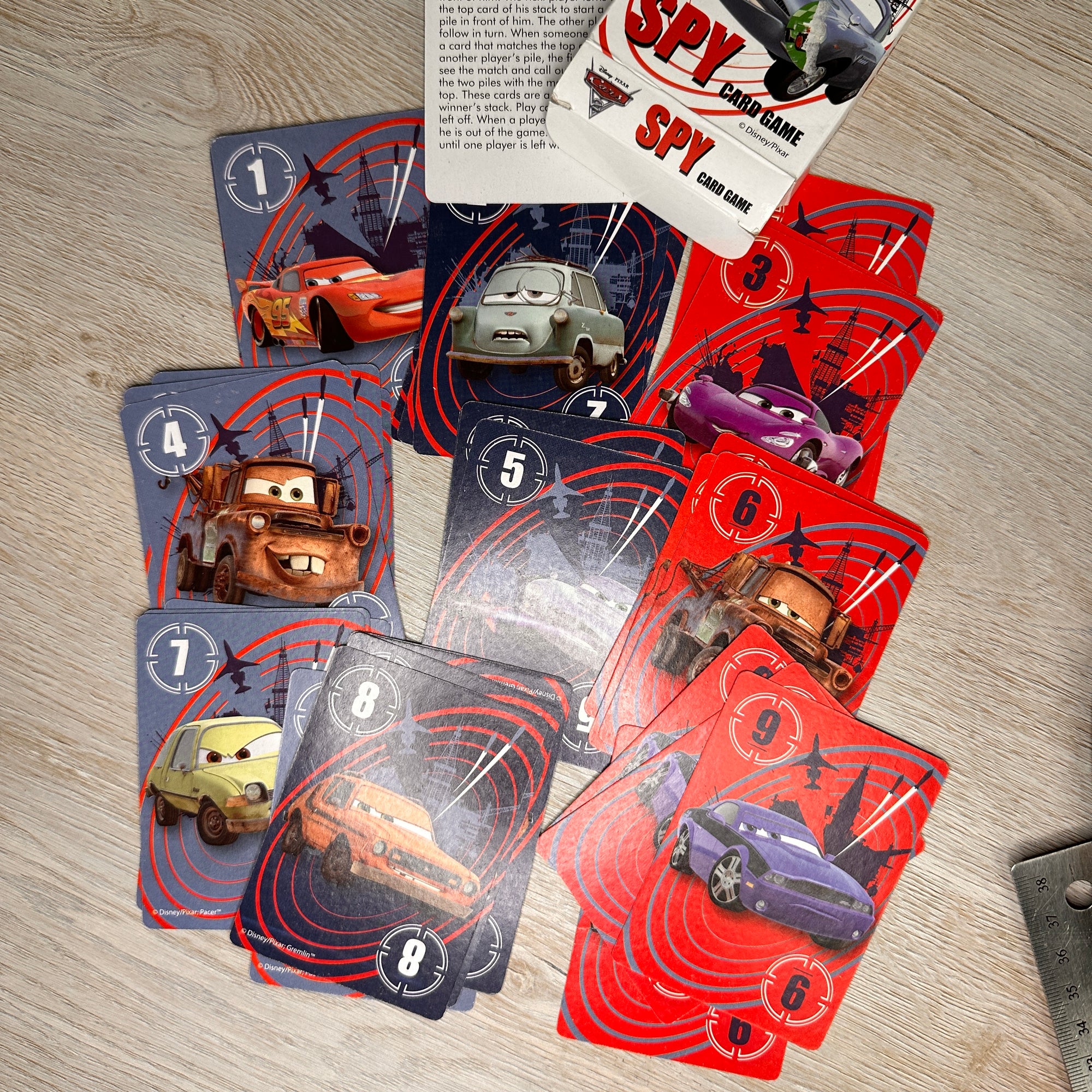 Disney Pixar Cars Spy Card game