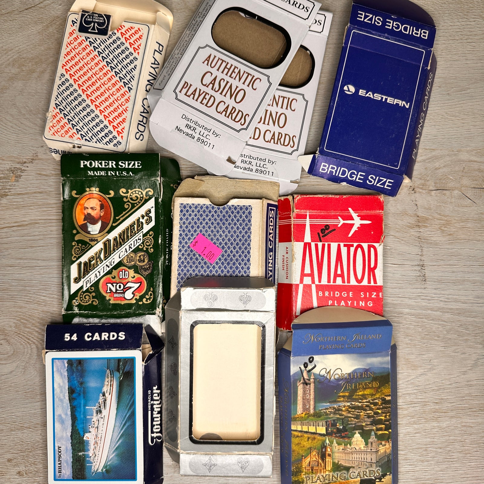 Playing Card empty boxes - set of 10