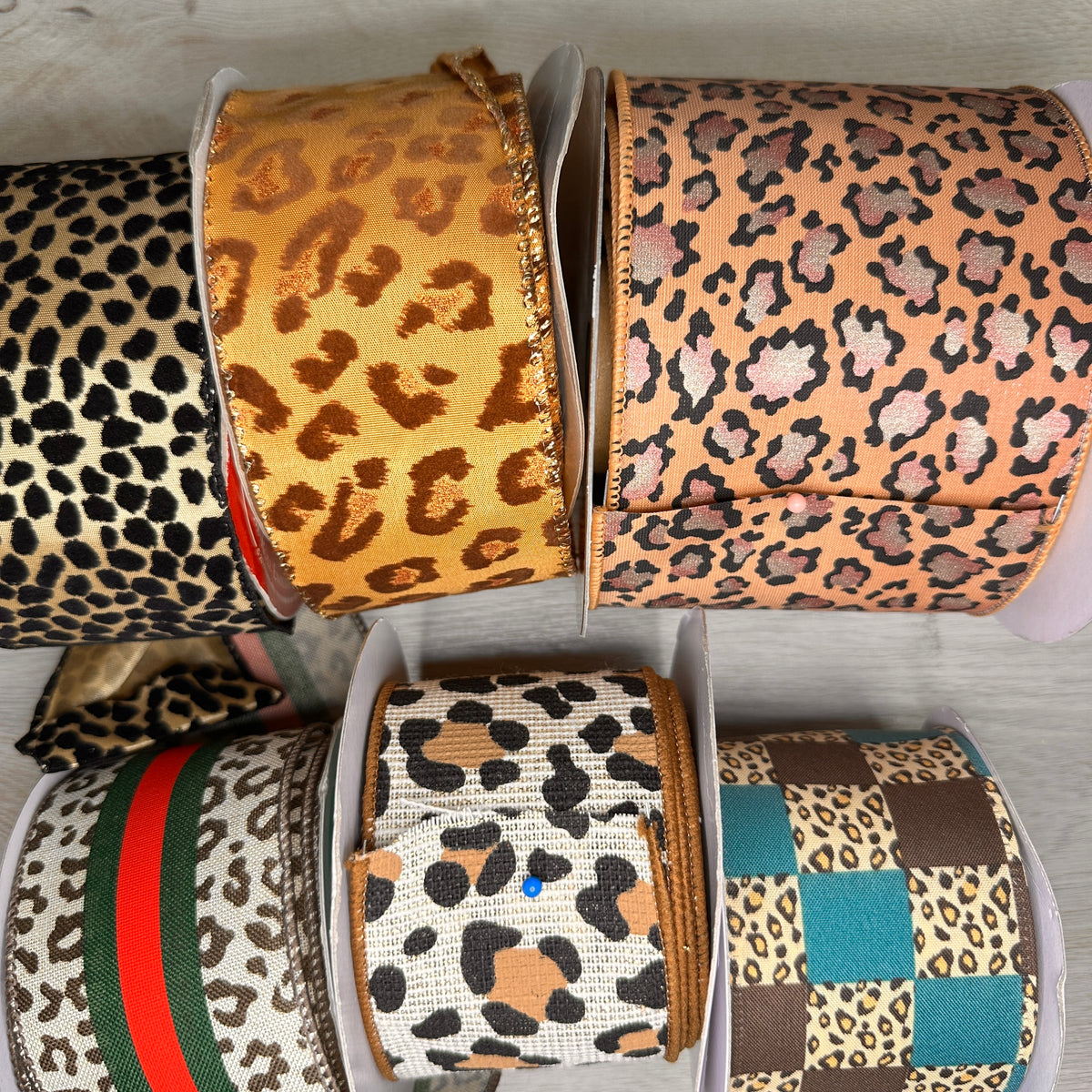Animal spots ribbon - by the yard