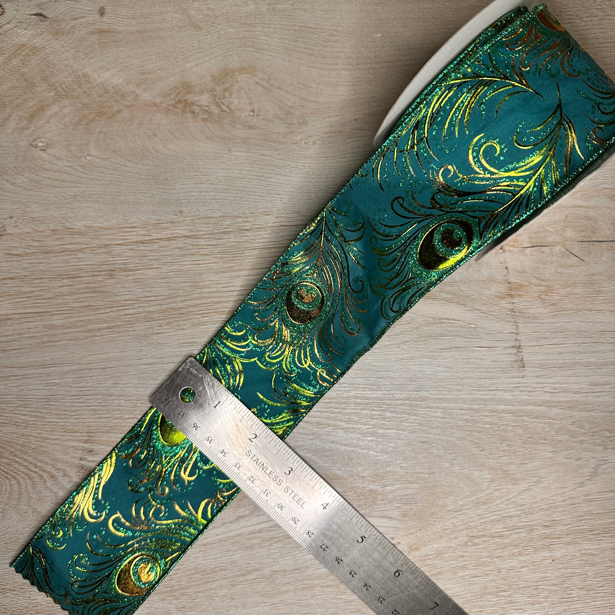 Peacock ribbon - by the yard