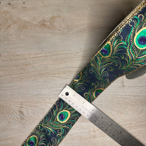 Peacock ribbon - by the yard