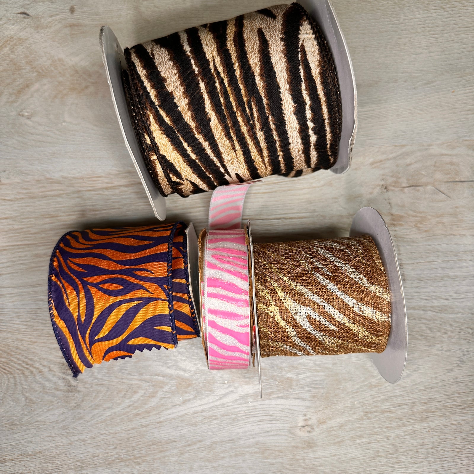 Animal stripes ribbon - by the yard