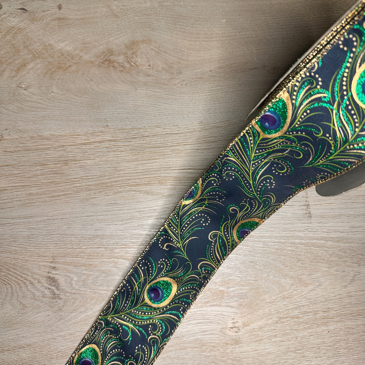 Peacock ribbon - by the yard