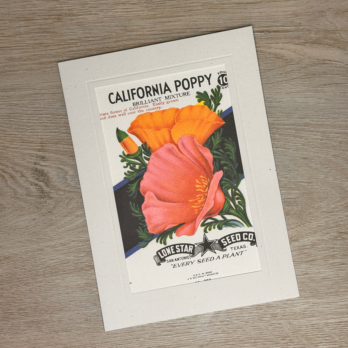 Flower seed packet cards