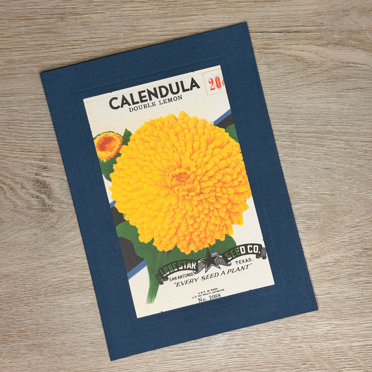 Flower seed packet cards